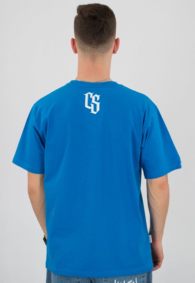 T-shirt Ciemna Strefa Kropki niebieski
