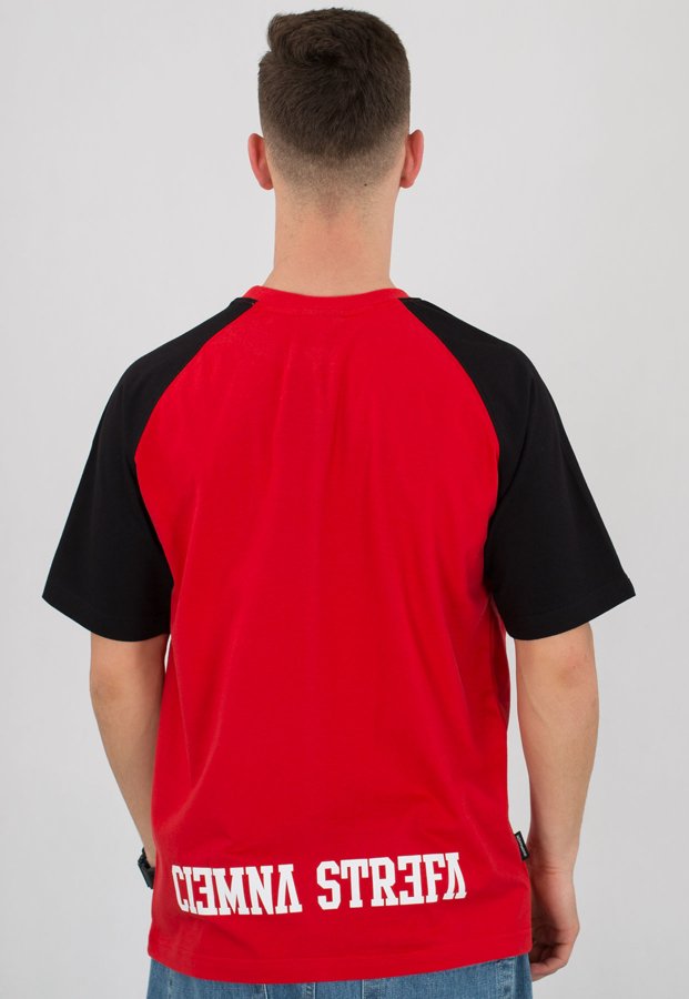 T-shirt Ciemna Strefa Laur czerwono czarny