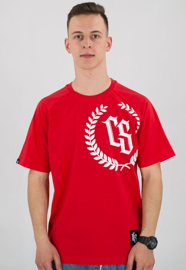 T-shirt Ciemna Strefa Laur czerwony