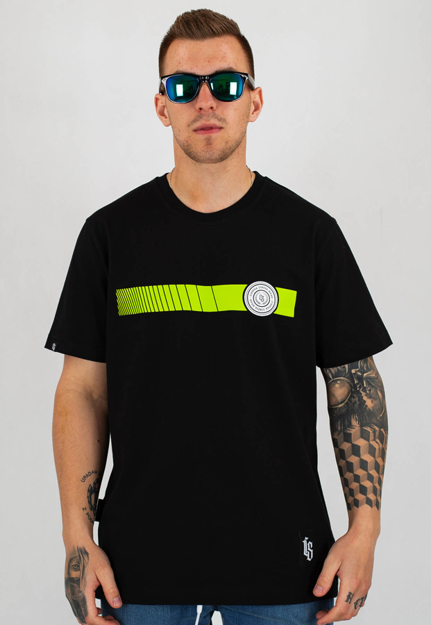 T-shirt Ciemna Strefa Pas Kółko czarno zielony