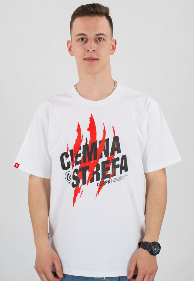 T-shirt Ciemna Strefa Pazur biały