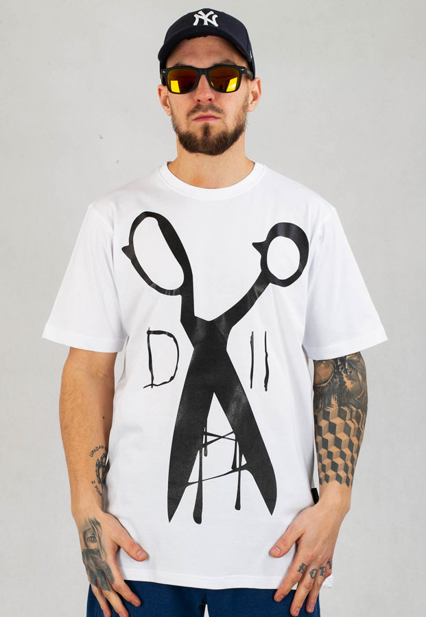 T-shirt Demonologia Nożyczki biały