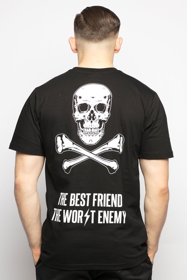 T-shirt Diamante Wear Best Friend, Worst Enemy czarny