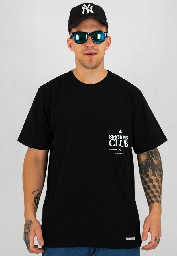 T-shirt  Diamante Wear Smokers Club czarny