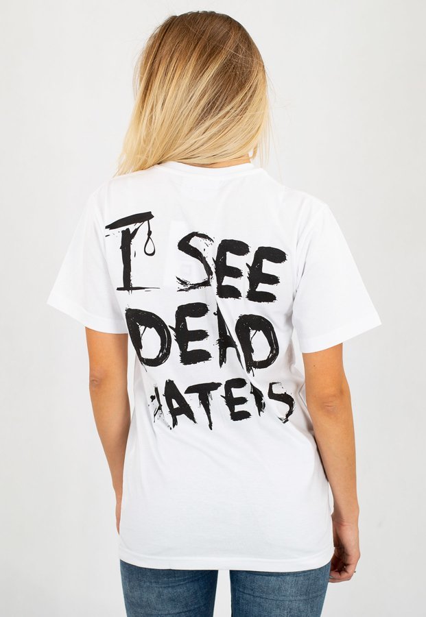 T-shirt Diamante Wear Unisex I See Dead Haters biały