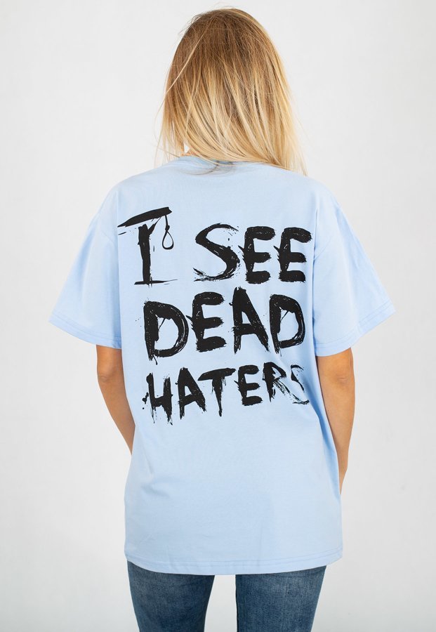 T-shirt Diamante Wear Unisex I See Dead Haters błękitny