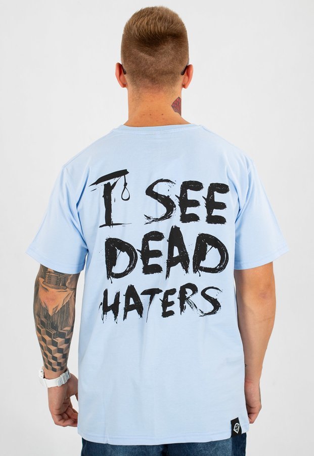 T-shirt Diamante Wear Unisex I See Dead Haters błękitny