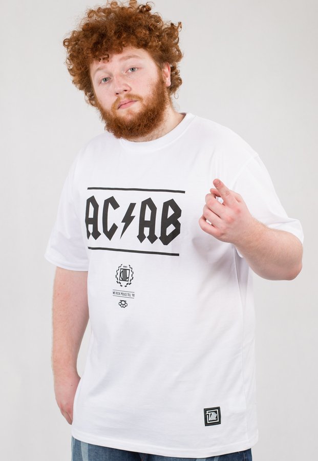 T-shirt Diil ACAB biały