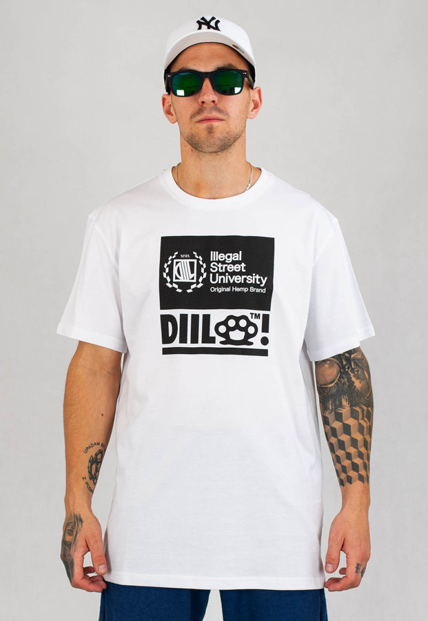 T-shirt Diil Block biały