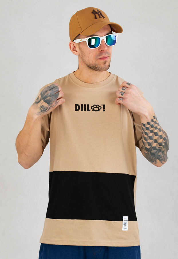 T-shirt Diil Cut Line beżowy