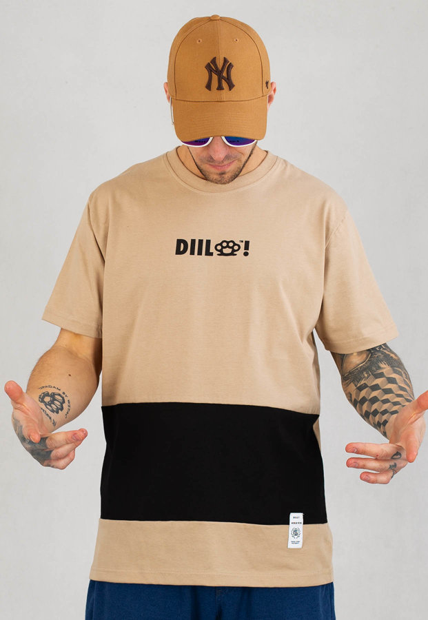 T-shirt Diil Cut Line beżowy