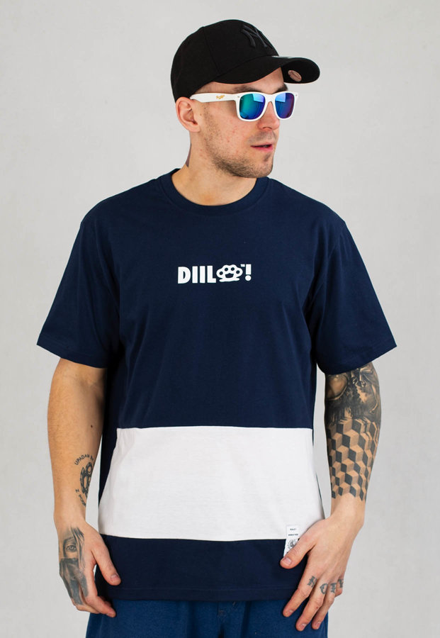 T-shirt Diil Cut Line granatowy