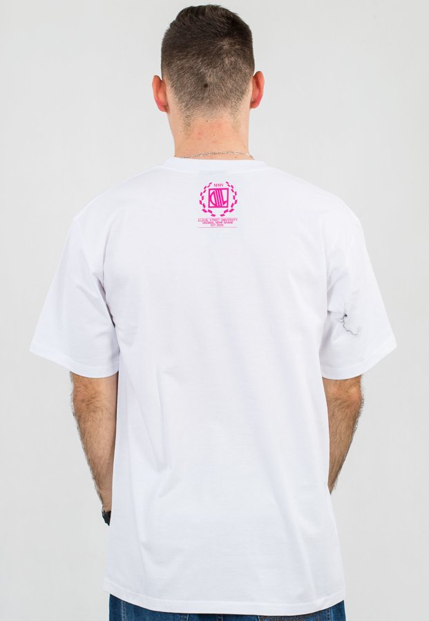 T-shirt Diil Laur biało różowy