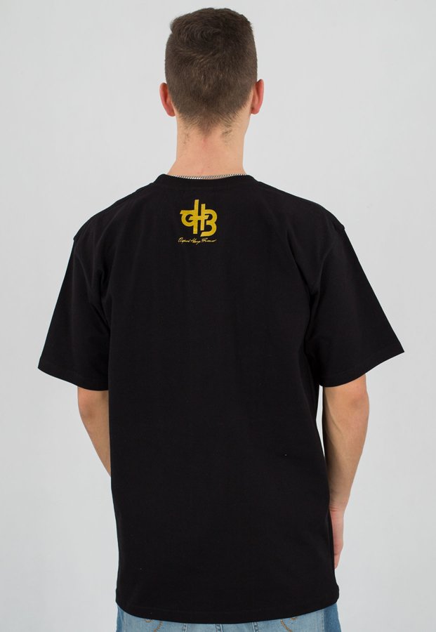 T-shirt Diil Laur czarno złoty