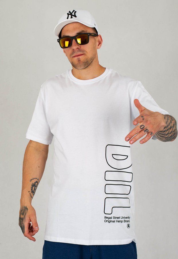 T-shirt Diil Outline biały