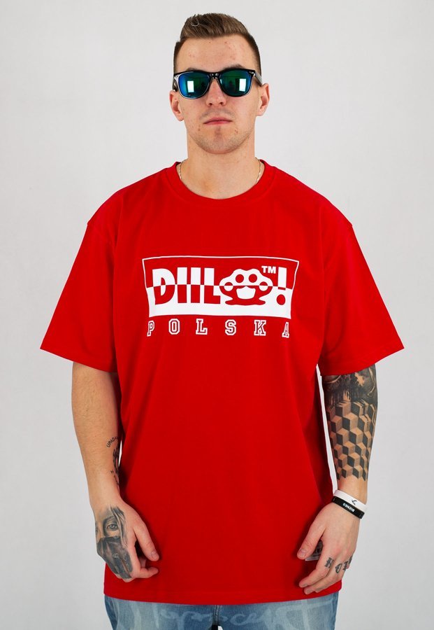 T-shirt Diil PL czerwony