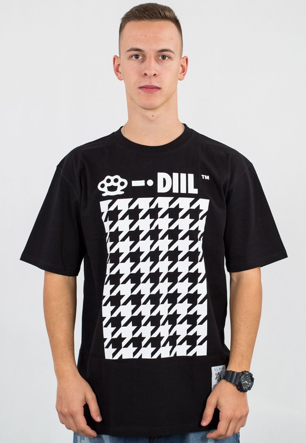 T-shirt Diil Pied De Poule czarny