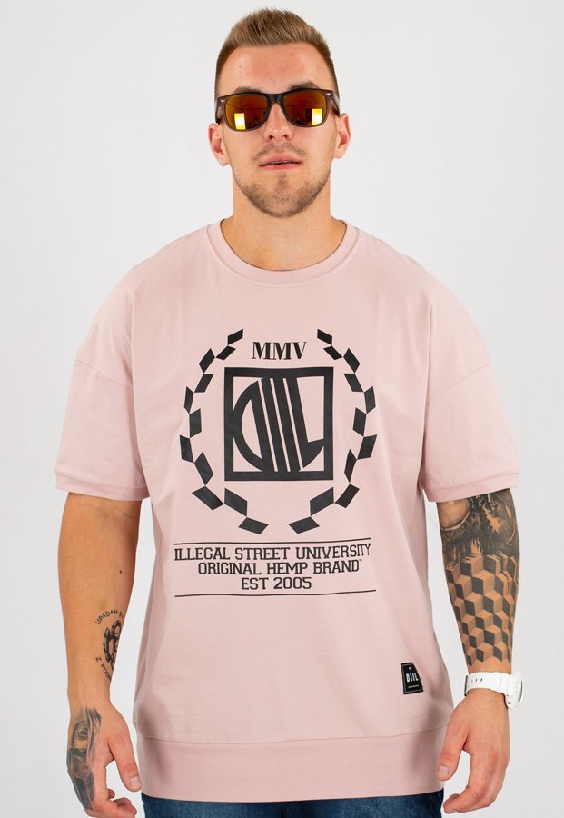 T-shirt Diil Ribbster brudny różowy