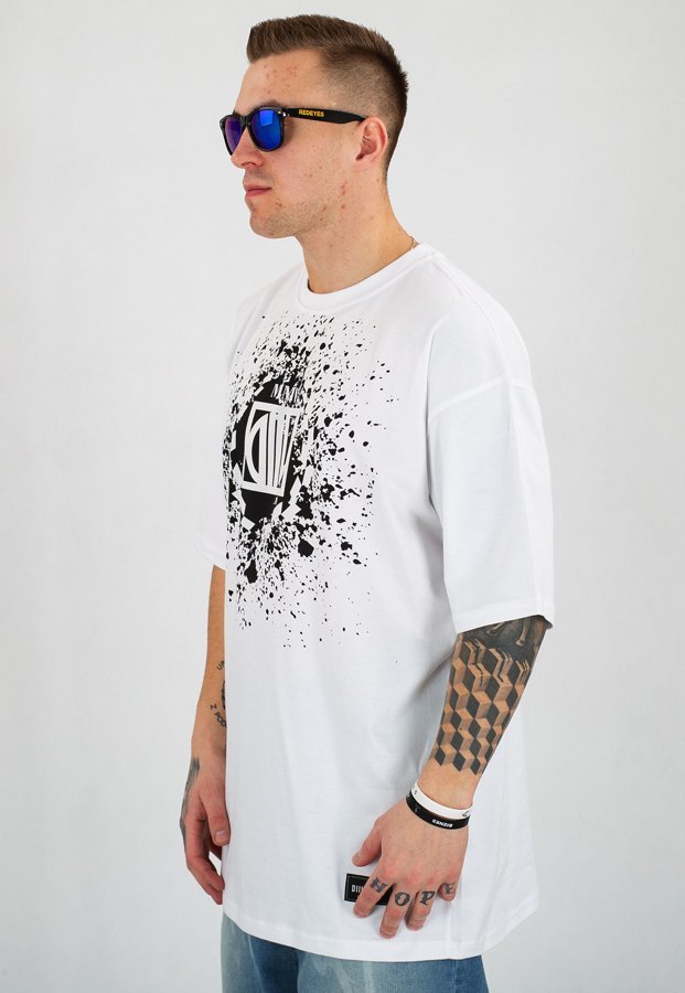 T-shirt Diil Splash biały