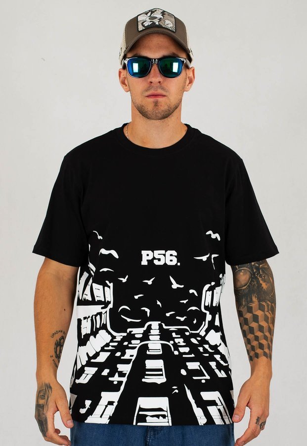 T-shirt Dudek P56 Bloki czarny