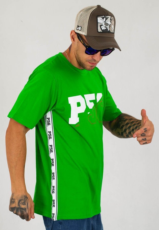 T-shirt Dudek P56 Half Tape zielony