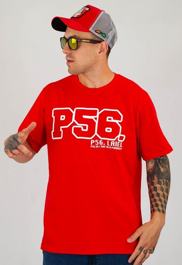 T-shirt Dudek P56 Polski Rap czerwony
