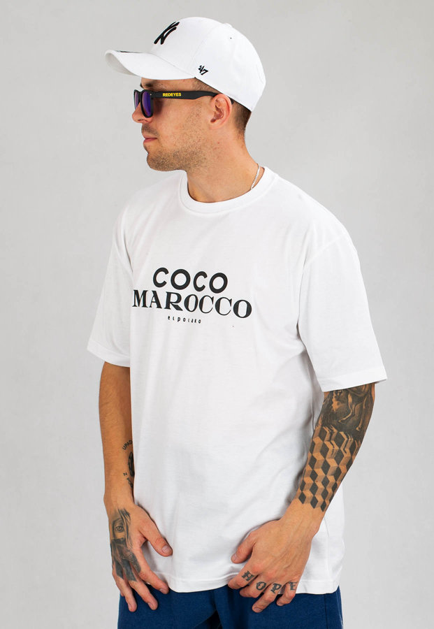 T-shirt El Polako Coco Marocco biały