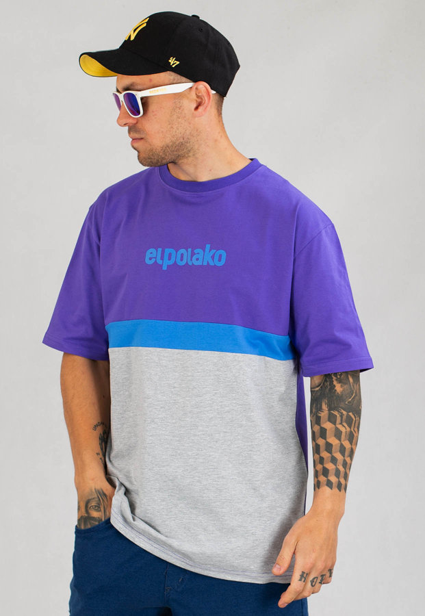 T-shirt El Polako Colors Classic fioletowy
