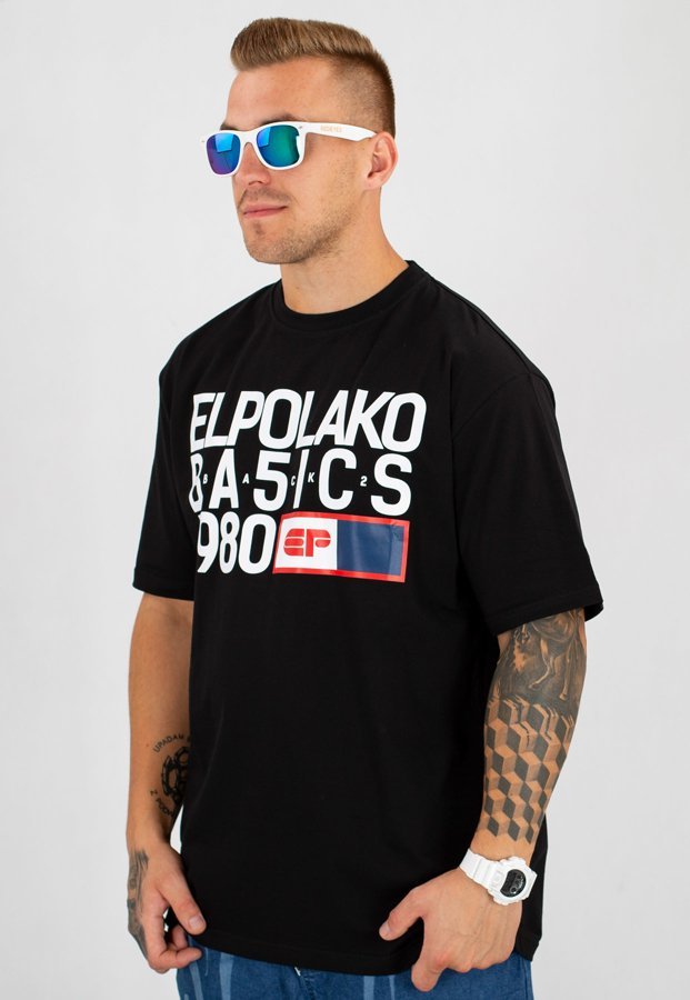 T-shirt El Polako EP Basic czarny
