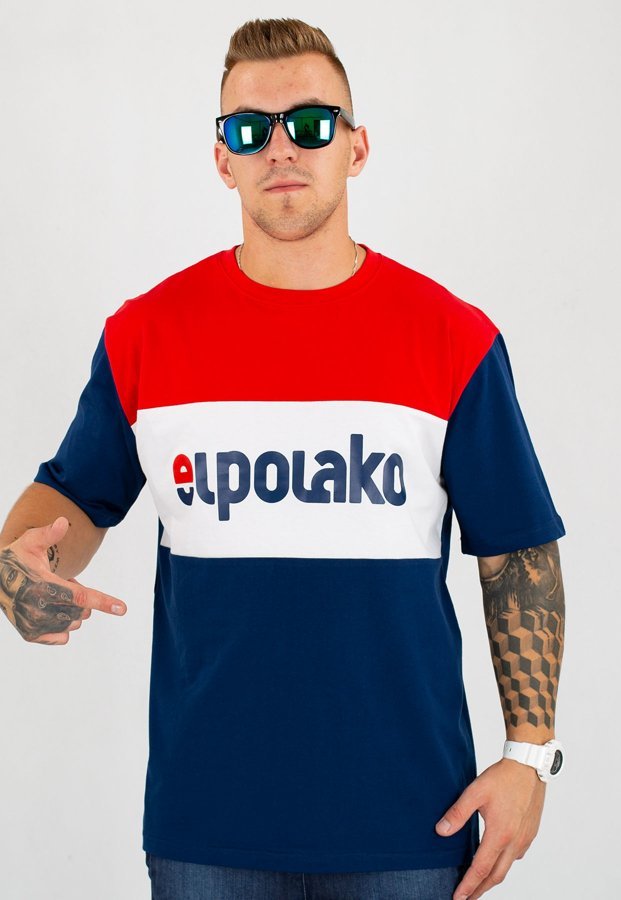 T-shirt El Polako Elpo New granatowy