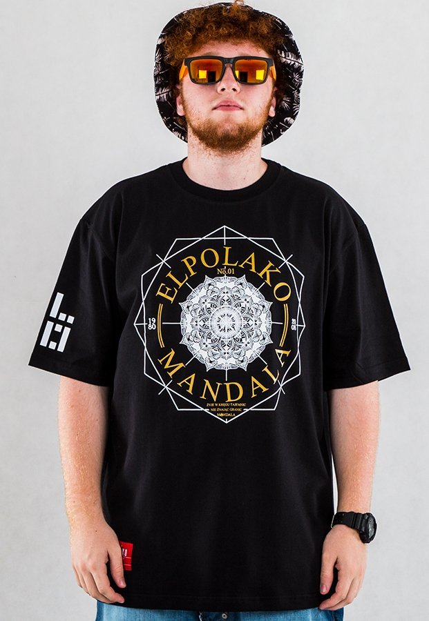 T-shirt El Polako Mandala czarny