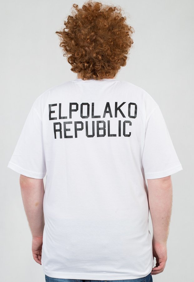 T-shirt El Polako Mini Republic biały