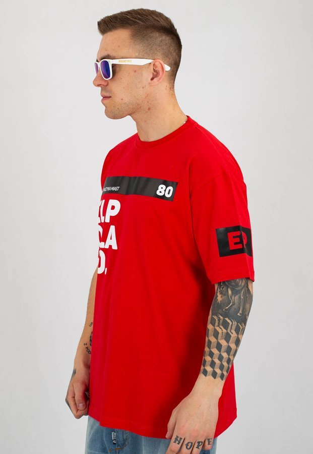 T-shirt El Polako OK czerwony