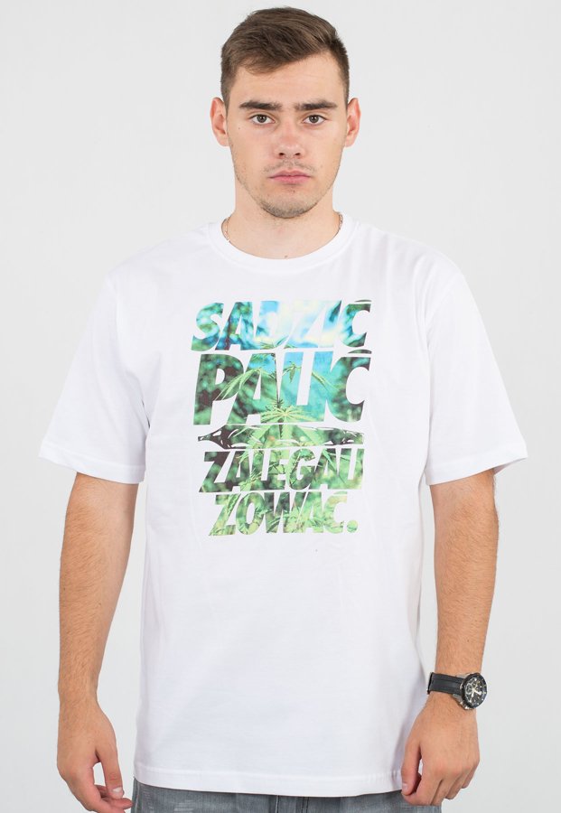 T-shirt El Polako Sadzić biały