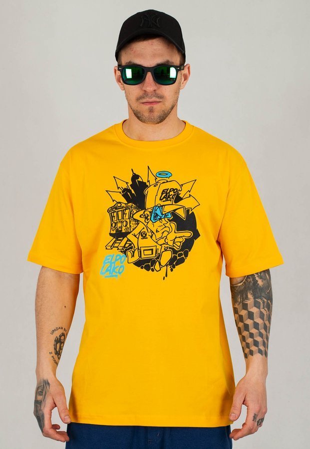 T-shirt El Polako Zbiruś żółty