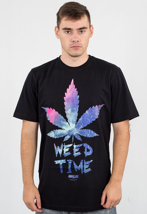 T-shirt Equalizer Weed Time czarny