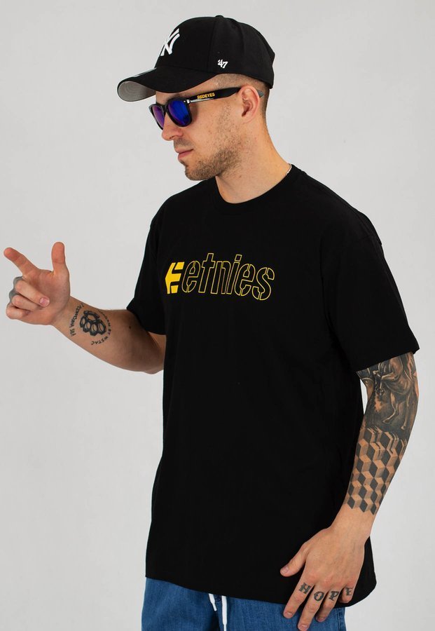 T-shirt Etnies Ecorp czarno żółty