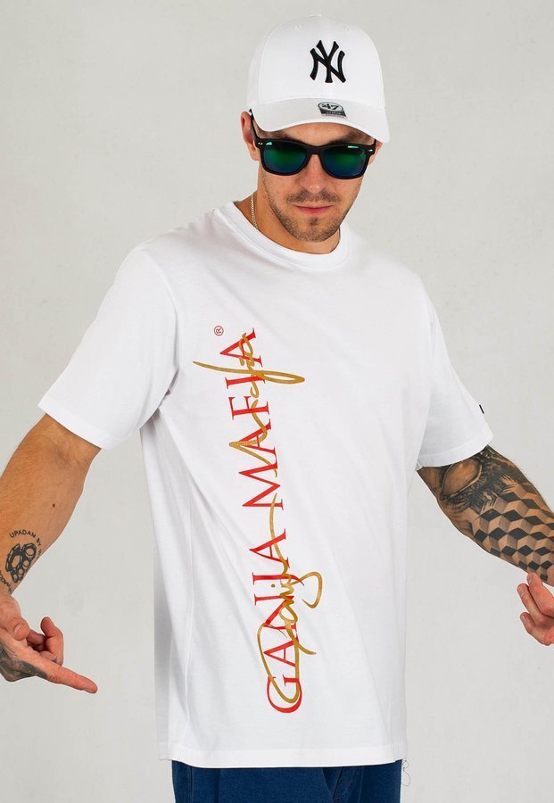 T-shirt Ganja Mafia 2Logo biały