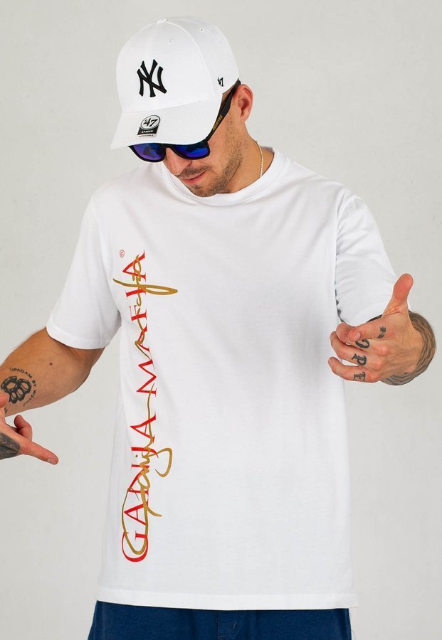 T-shirt Ganja Mafia 2Logo biały