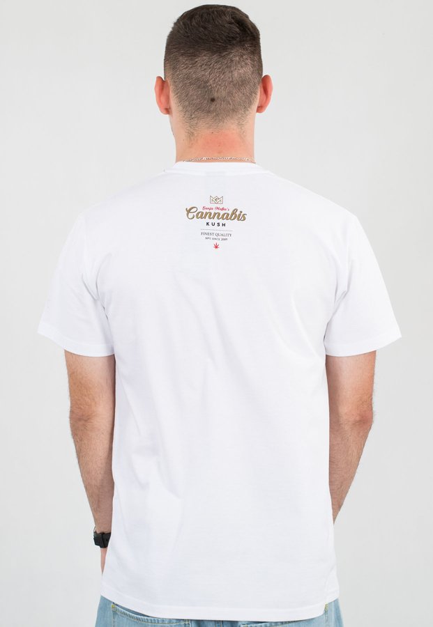T-shirt Ganja Mafia Cannabis biały