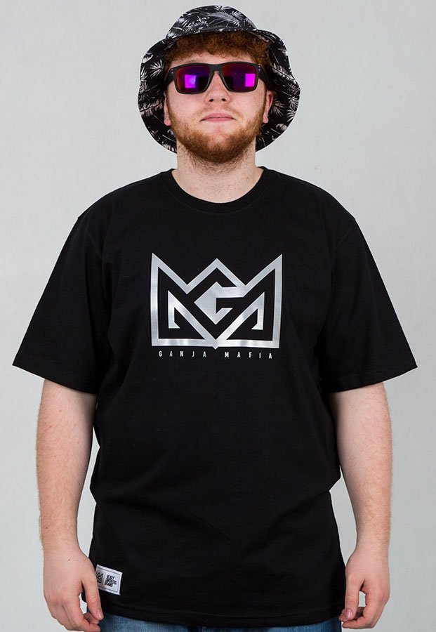 T-shirt Ganja Mafia Crown Reflect czarny