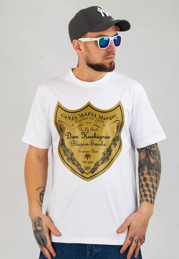 T-shirt Ganja Mafia Dom biały