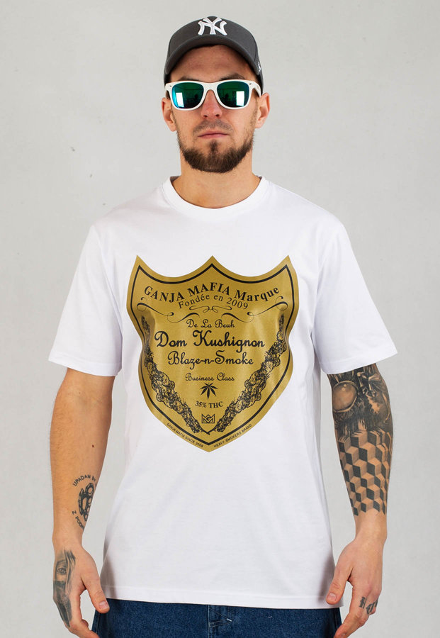 T-shirt Ganja Mafia Dom biały