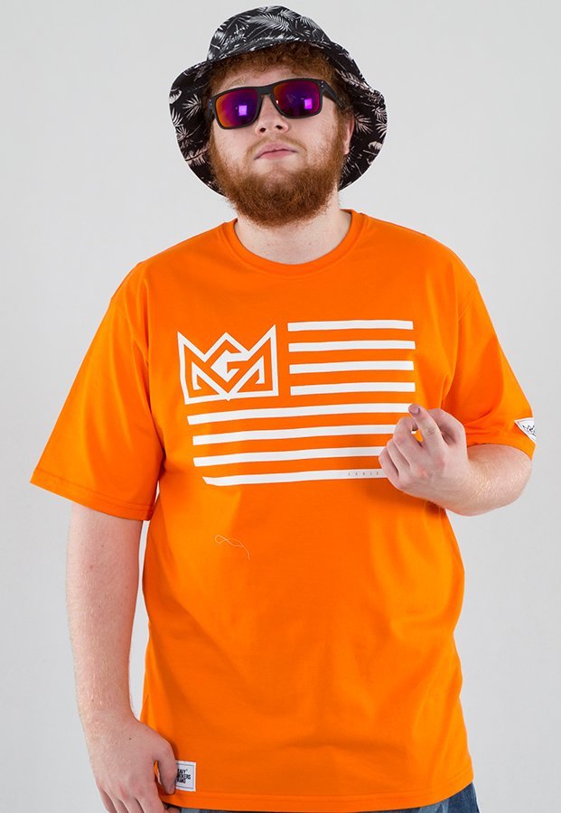 T-shirt Ganja Mafia Flag pomarańczowy