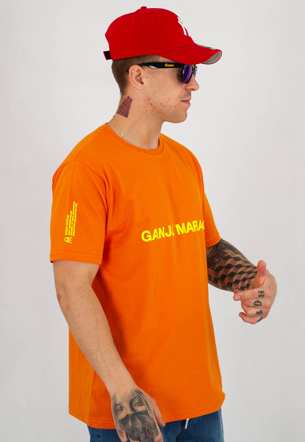 T-shirt Ganja Mafia GMR 01X pomarańczowy