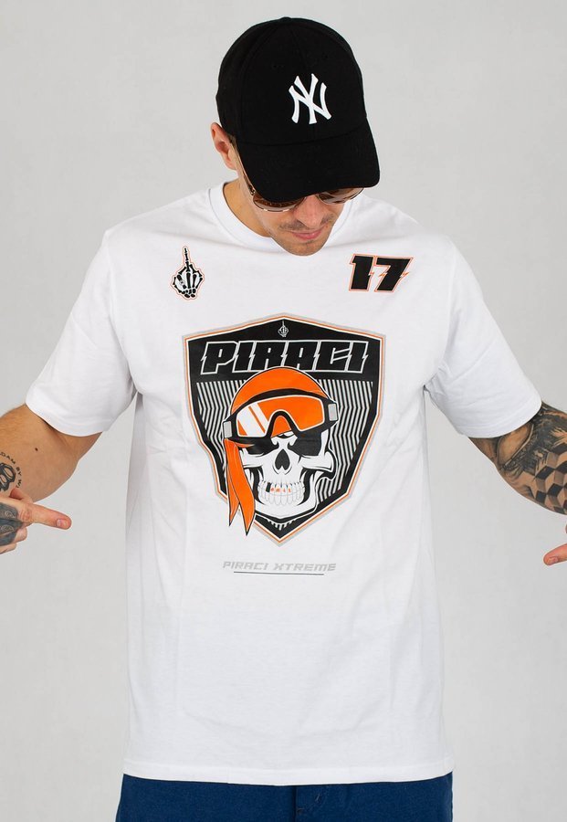 T-shirt Ganja Mafia Piraci Herb v2 biały