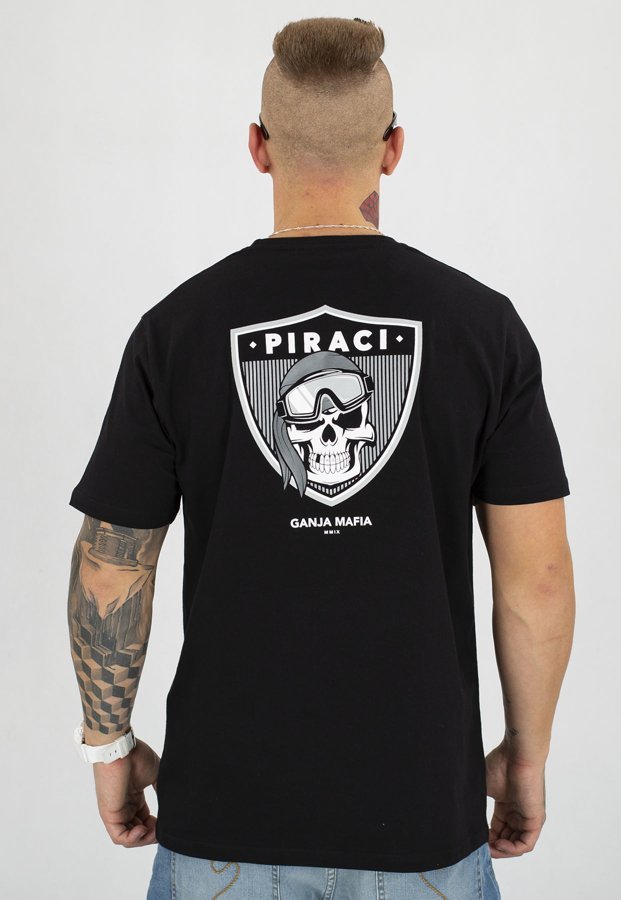 T-shirt Ganja Mafia Piraci czarny