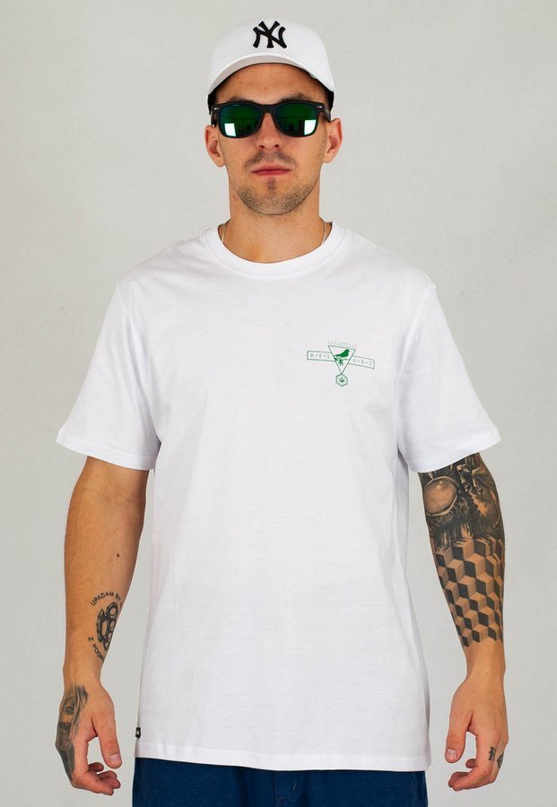 T-shirt Ganja Mafia Relaks biały