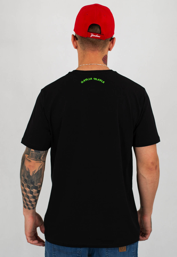 T-shirt Ganja Mafia Weedlife czarno zielony