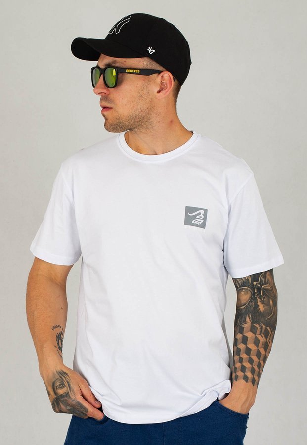T-shirt Grube Lolo Classic Edition Logo Kecil T-06 biały